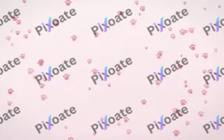 Rosewater Paws III — light pink and white cute background, variation III
