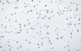 Slate Mist Paws Dense II — light blue and white cute background, variation II