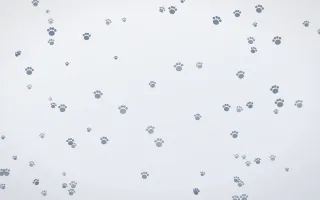 Slate Mist Paws III — light blue and white cute background, variation III