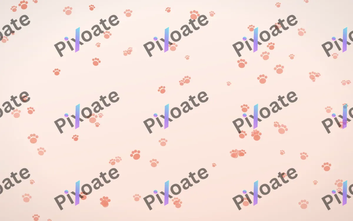 Sorbet Paws — light red, orange and white cute background
