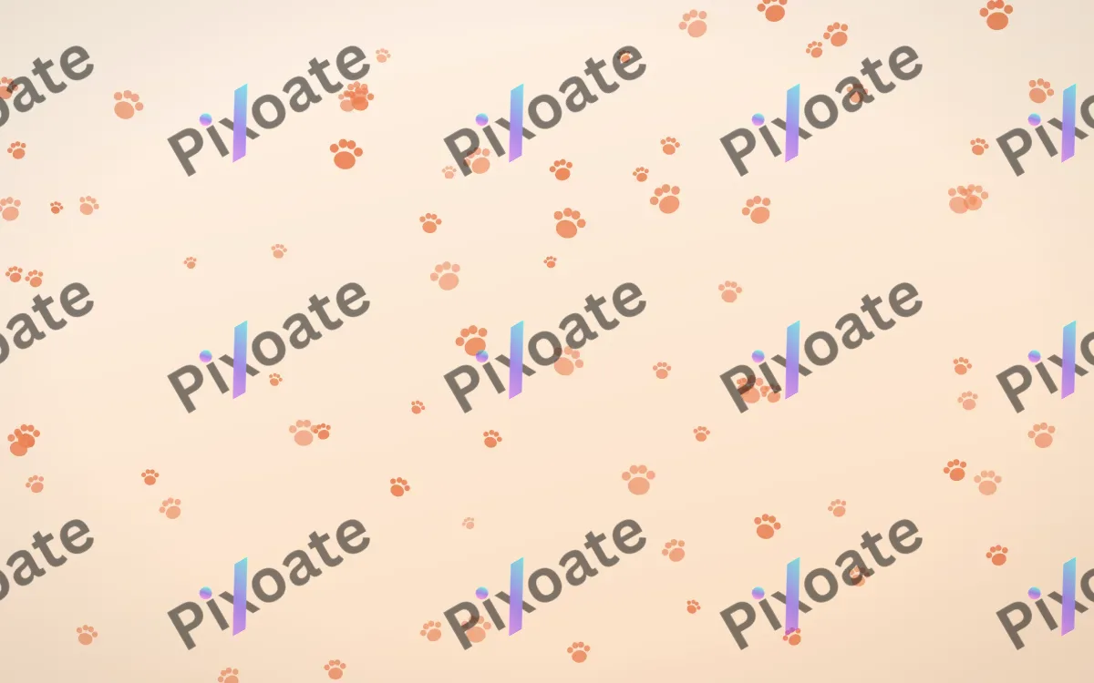 Sunset Pop Paws — light orange and beige cute background