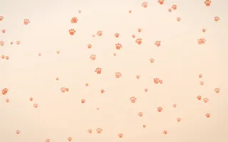 Sunset Pop Paws — light orange and beige cute background