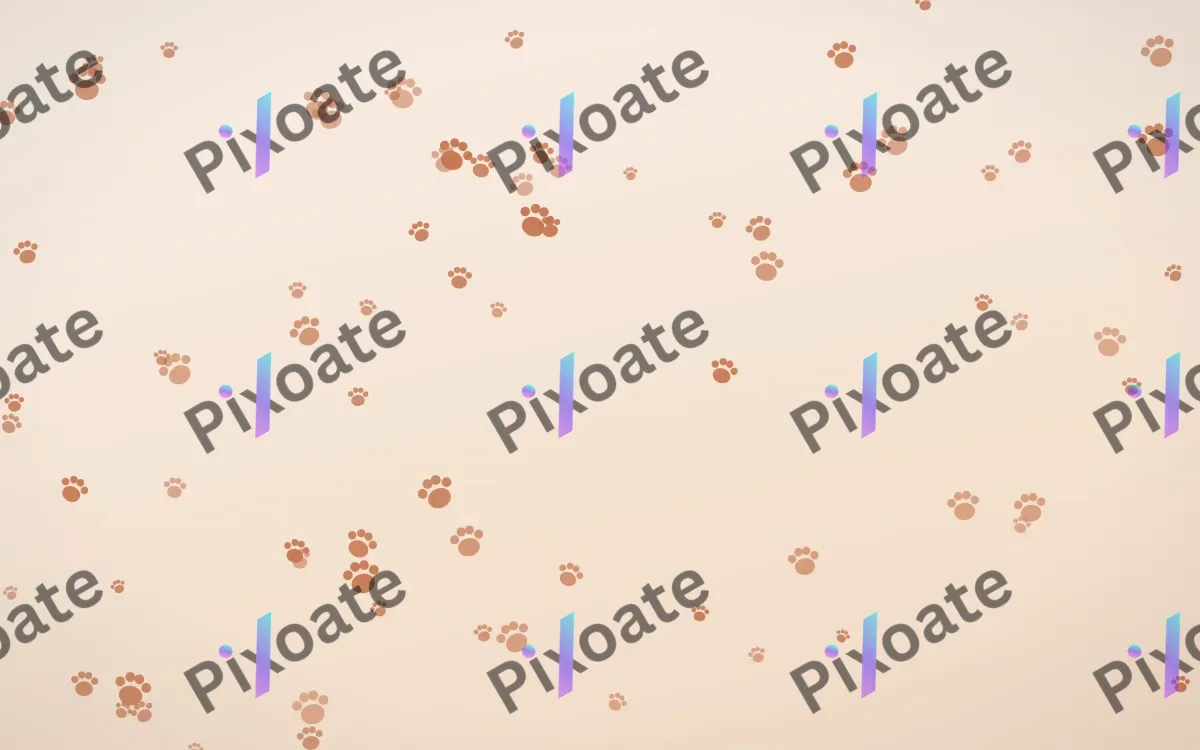 Terracotta Paws — light orange and beige cute background