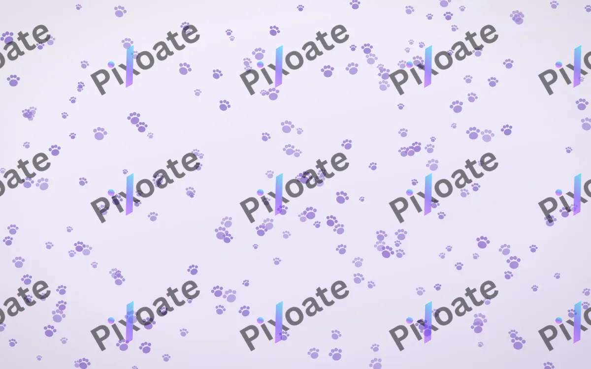 Wisteria Paws Dense — light purple and white cute background