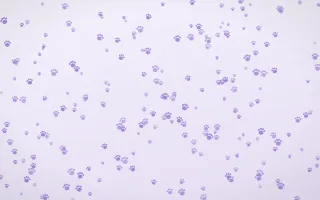 Wisteria Paws Dense — light purple and white cute background