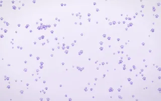 Wisteria Paws Dense III — light purple and white cute background, variation III
