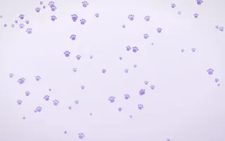 Wisteria Paws II — light purple and white cute background, variation II