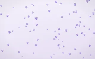 Wisteria Paws III — light purple and white cute background, variation III