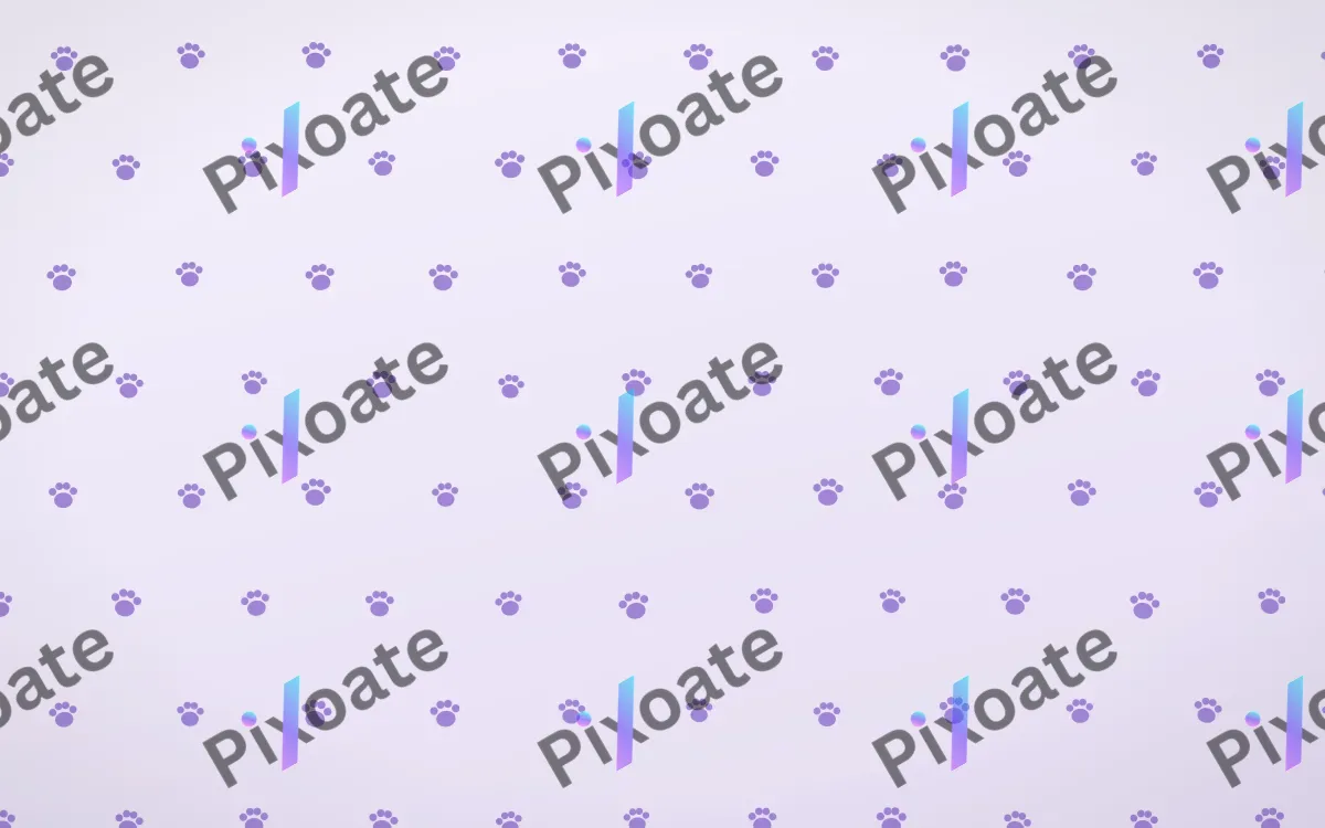 Wisteria Paws Tiled — light purple and white cute background