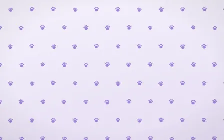 Wisteria Paws Tiled — light purple and white cute background