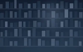 Blue Hour Dark Academia IX — dark blue dark-academia background, variation IX