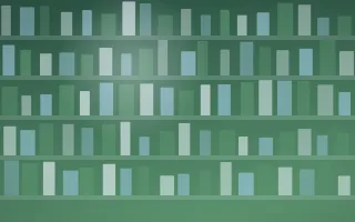 Clear Day Dark Academia II — light blue and green dark-academia background, variation II