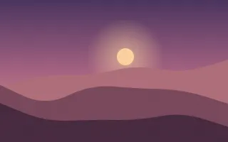 Dusk Dunes — dark purple, red and pink desert background