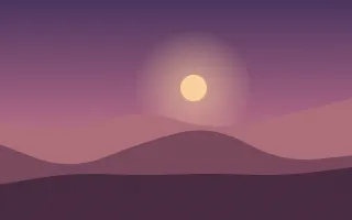 Dusk Dunes II Dusk Dunes II — dark purple, red and pink desert background, variation II