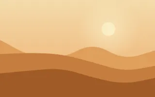 Golden Dunes II — colourful beige, orange and brown desert background, variation II