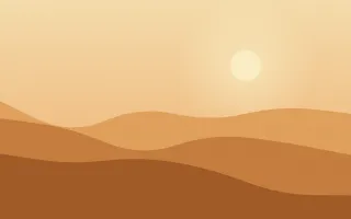 Golden Dunes III — colourful beige, orange and brown desert background, variation III