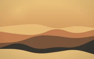 Sculpted Dunes — colourful orange, brown and grey desert background