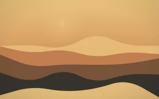 Sculpted Dunes II — colourful orange, brown and grey desert background, variation II