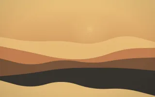 Sculpted Dunes III — colourful orange, brown and grey desert background, variation III