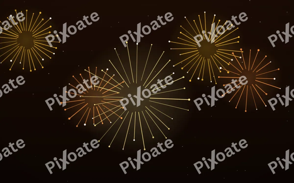 Diwali Lights — dark black, gold and orange firework background