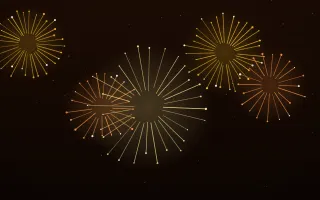 Diwali Lights — dark black, gold and orange firework background