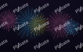 Festival Mix — dark black, pink and blue firework background