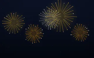 Golden Night Show III Golden Night Show III — dark black, gold and beige firework background, variation III