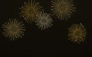 Jubilee Gold — dark black and gold firework background