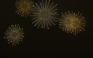 Jubilee Gold II — dark black and gold firework background, variation II
