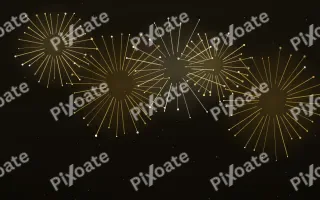 Jubilee Gold III — dark black and gold firework background, variation III