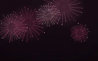 Rose Finale II — dark black and pink firework background, variation II