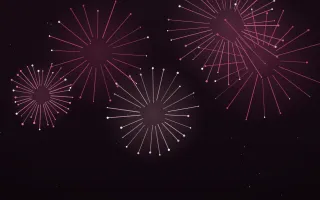 Rose Finale III — dark black and pink firework background, variation III