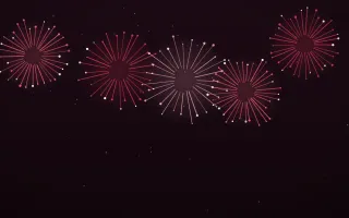 Ruby Night — dark black and red firework background
