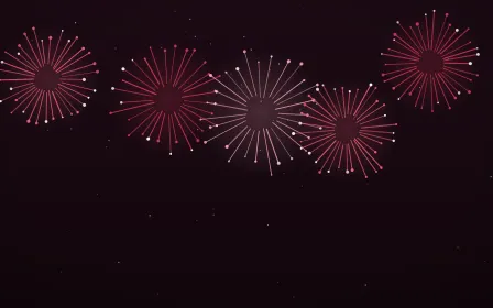 Ruby Night — dark black and red firework background