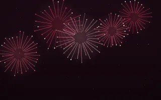 Ruby Night II — dark black and red firework background, variation II