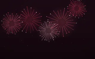 Ruby Night III — dark black and red firework background, variation III