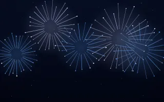 Sapphire Show II Sapphire Show II — dark black and blue firework background, variation II