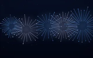 Sapphire Show III Sapphire Show III — dark black and blue firework background, variation III