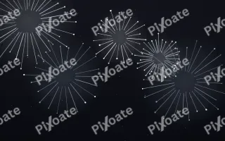 Silver Eve II — dark black, white and blue firework background, variation II