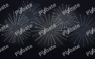 Silver Eve III — dark black, white and blue firework background, variation III