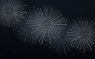 Silver Midnight II Silver Midnight II — dark black, white and blue firework background, variation II
