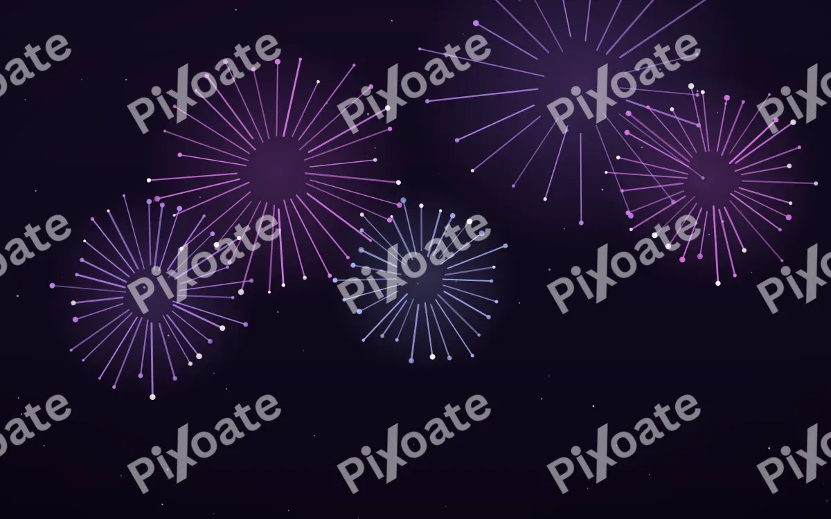 Violet Carnival — dark black and purple firework background
