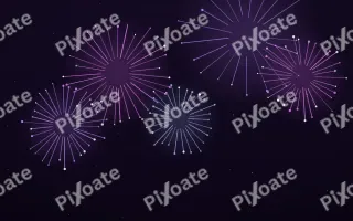 Violet Carnival — dark black and purple firework background