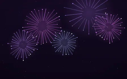 Violet Carnival — dark black and purple firework background