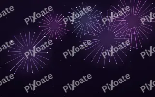 Violet Carnival II — dark black and purple firework background, variation II