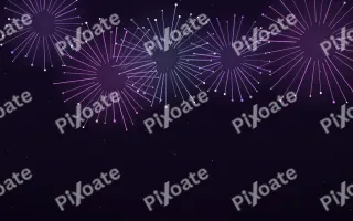 Violet Carnival III — dark black and purple firework background, variation III