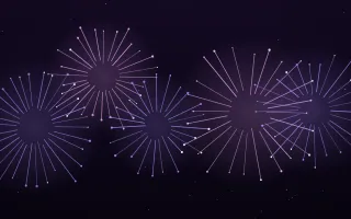 Violet Eve — dark black and purple firework background