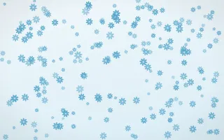 Arctic Frost Daisies Dense II — light blue and white floral background, variation II