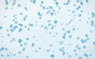 Arctic Frost Daisies Dense III — light blue and white floral background, variation III