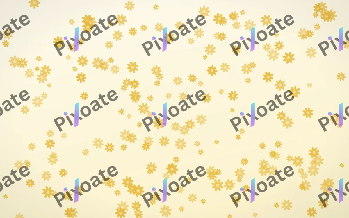 Buttercream Daisies Dense — light gold, yellow and white floral background